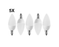 LED-SMD-Kerzenform, 5er-Pack