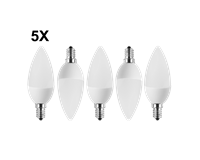 LED-SMD-Kerzenform, 5er-Pack