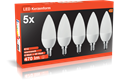  LED-SMD-Kerzenform, 5er-Pack