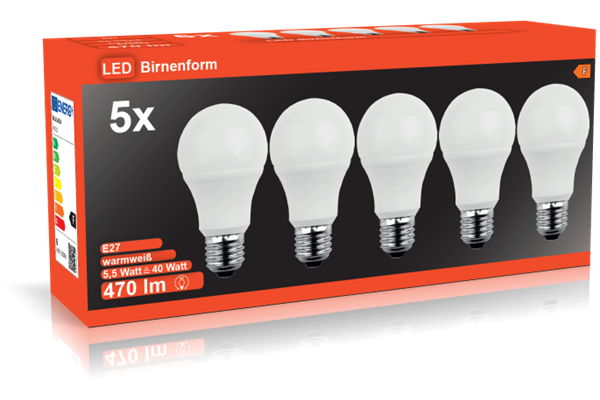  LED-SMD-Lampe, 5er-Pack