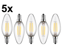 LED-Kerzenform C35, 5er-Pack