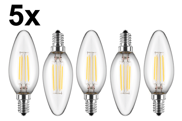  LED-Kerzenform C35, 5er-Pack