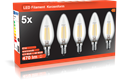  LED-Kerzenform C35, 5er-Pack
