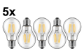  LED-Birnenform A60, 5er-Pack