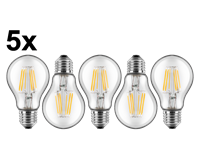 LED-Birnenform A60, 5er-Pack