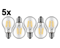 LED-Birnenform A60, 5er-Pack