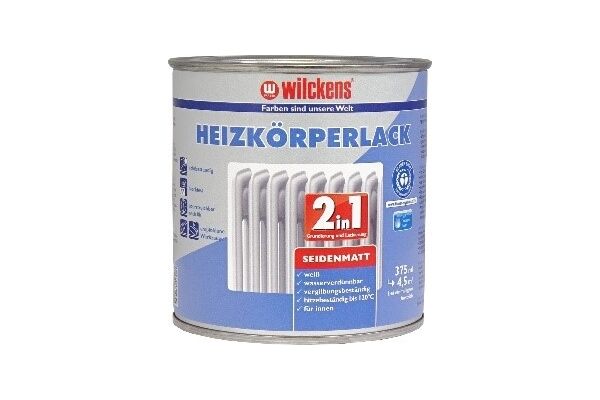 Wilckens Heizkörperlack 2in1 seidenmatt, 375 ml
