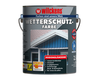 Wilckens Wetterschutzfarbe seidenglänzend, 2,5 L (silbergrau)