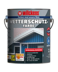 Wilckens Wetterschutzfarbe seidenglänzend, 2,5 L (silbergrau)