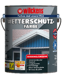 Wilckens Wetterschutzfarbe seidenglänzend, 2,5 L (braun)