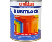 Wilckens Buntlack seidenglänzend, 750 ml (tiefschwarz) RAL 9005