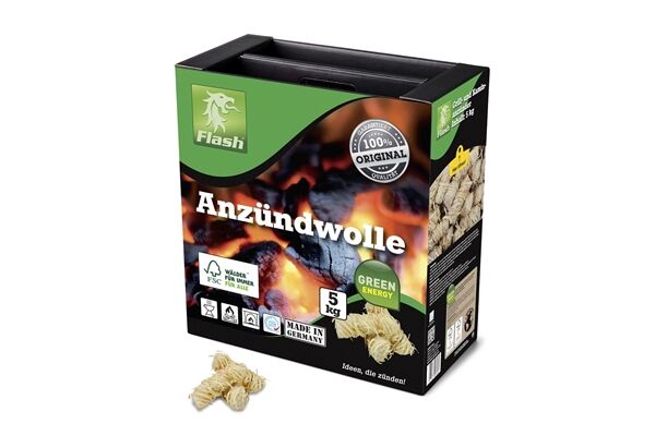  FLASH Anzündwolle Öko, 5 kg