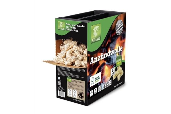  FLASH Anzündwolle Öko, 5 kg