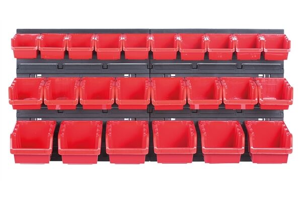  Stapelbox Wandregal, Lagersystem, 24 St.