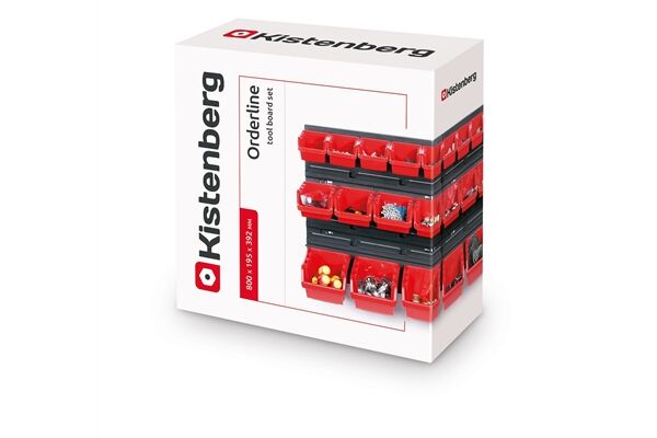  Stapelbox Wandregal, Lagersystem, 24 St.