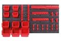  Stapelbox Wandregal Lagersystem 10 Boxen 22 Halter