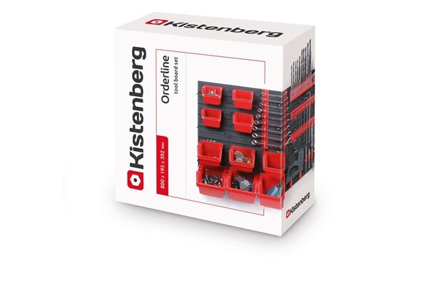  Stapelbox Wandregal Lagersystem 10 Boxen 22 Halter