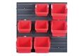  Stapelbox Wandregal, Lagersystem, 7 St.