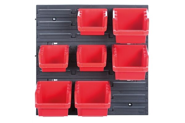  Stapelbox Wandregal, Lagersystem, 7 St.