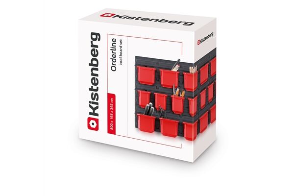  Stapelbox Wandregal, Lagersystem, 20 St.