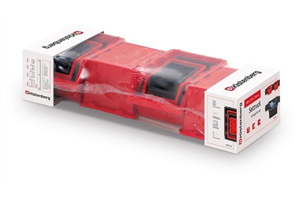  Stapelbox 19er-Set, 3 Wandleisten, 58x23,5x13 cm