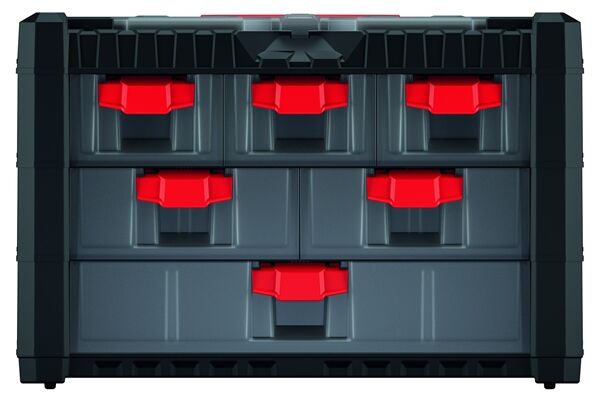  Werkzeugkiste, Multicase Cargo mit 6 Fächern