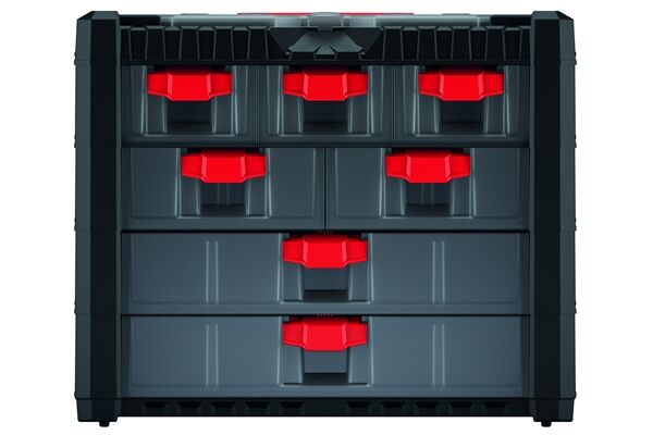  Werkzeugkiste, Multicase Cargo mit 7 Fächern