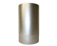 Ofenrohr gerade, Ø120 mm x 25 cm, silber