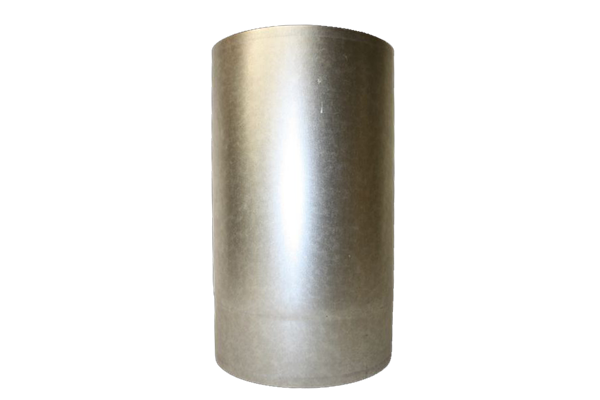 Ofenrohr gerade, Ø120 mm x 25 cm, silber