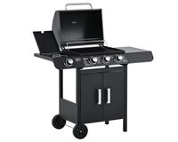 Outsunny® Gasgrill BBQ Grillwagen (schwarz)