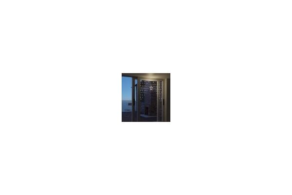  Lichtervorhang 90 LEDs mit Stern, WW