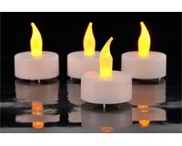 LED-Teelichter 4er Set (gelb)