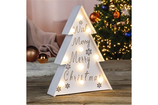  Papier-Tanne, 10 warmweißen LEDs, 22 x 5 x 28,5 cm
