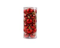 Christbaumkugel-Set, 24-tlg. (rot)