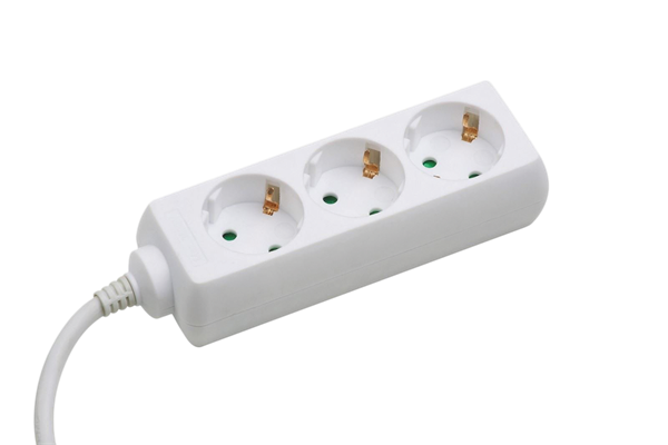 Tischsteckdose, 3-fach, 1,40 m