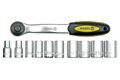  11 tlg. Umschaltknarren/ Steckschlüssel Set, 1/4"