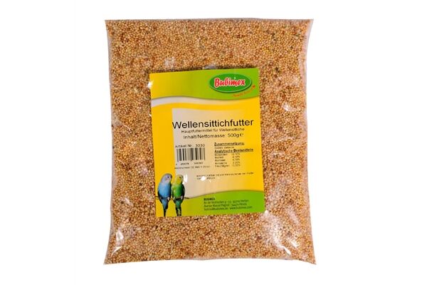  Wellensittichfutter im Beutel, 500 g