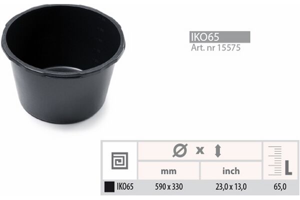 PROSPERPLAST Mörtelkübel rund, 60 L