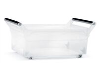 PROSPERPLAST Box Nuk niedrig, 578 x 379 x 252 mm (transparent)