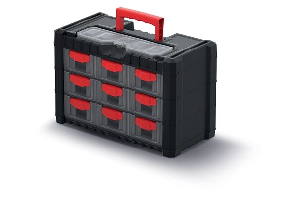  Werkzeugkiste, Multicase Cargo mit 9 Fächern