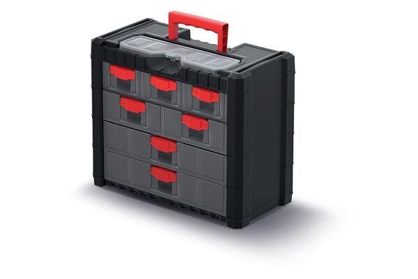  Werkzeugkiste, Multicase Cargo mit 7 Fächern