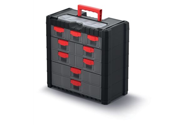  Werkzeugkiste, Multicase Cargo mit 9 Fächern