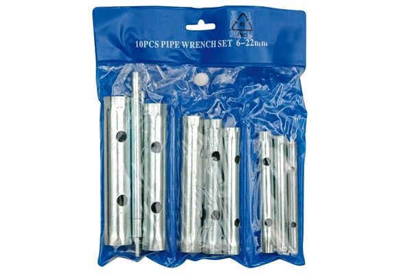  10 tlg. Rohrsteckschlüssel Set, 6 - 22 mm