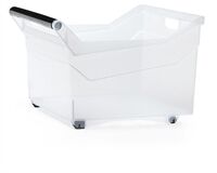PROSPERPLAST Box Nuk niedrig, 380 x 379 x 256 mm (transparent)