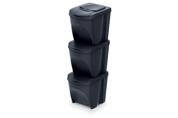 PROSPERPLAST Abfallbehälter Sortibox, 3 St.