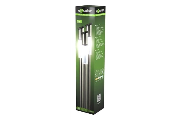  LED Solar Wegeleuchte, 3 St.