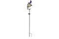  LED Solar Gartenstab, Thermometer, Schmetterling