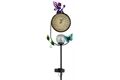  LED Solar Gartenstab, Thermometer, Fee