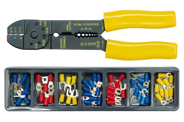  Kabelschuh-Crimpwerkzeug-Set 100 tlg.