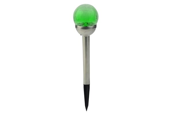  2er Set LED-Solar Wegeleuchte Material: Stahl + Cr
